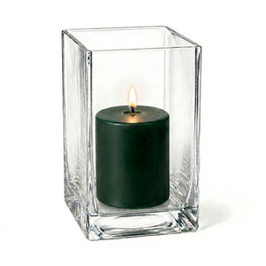 Richland Pillar Candle 3" & Eastland Square Holder 6" Set of 12 (Choose your Color)