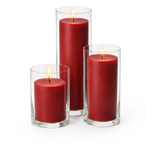 Richland Pillar Candles & Eastland Cylinder Holders Set of 3