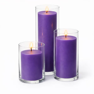 Richland Pillar Candles & Eastland Cylinder Holders Set of 3