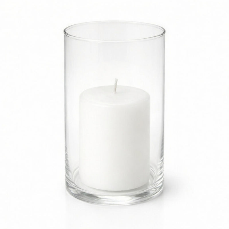 Richland Pillar Candle 3" & Eastland Cylinder Holder 6" Set of 12 (Choose your Color) - thumbnail number 44