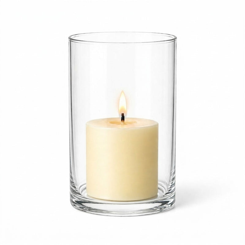 Richland Pillar Candle 3" & Eastland Cylinder Holder 6" Set of 12 (Choose your Color) - thumbnail number 4