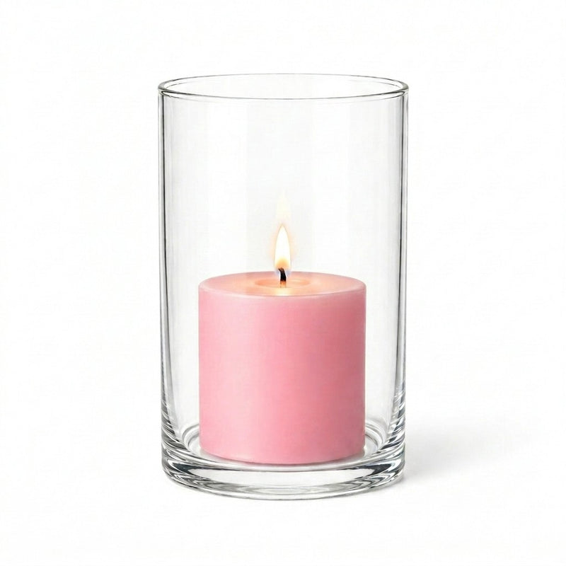 Richland Pillar Candle 3" & Eastland Cylinder Holder 6" Set of 12 (Choose your Color) - thumbnail number 16