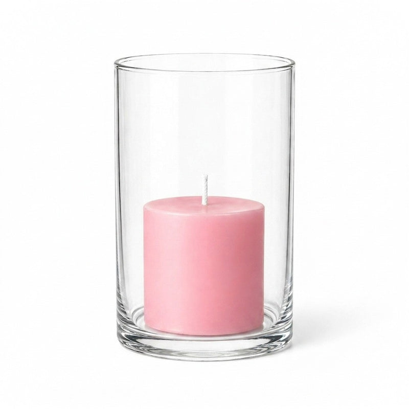Richland Pillar Candle 3" & Eastland Cylinder Holder 6" Set of 12 (Choose your Color) - thumbnail number 15
