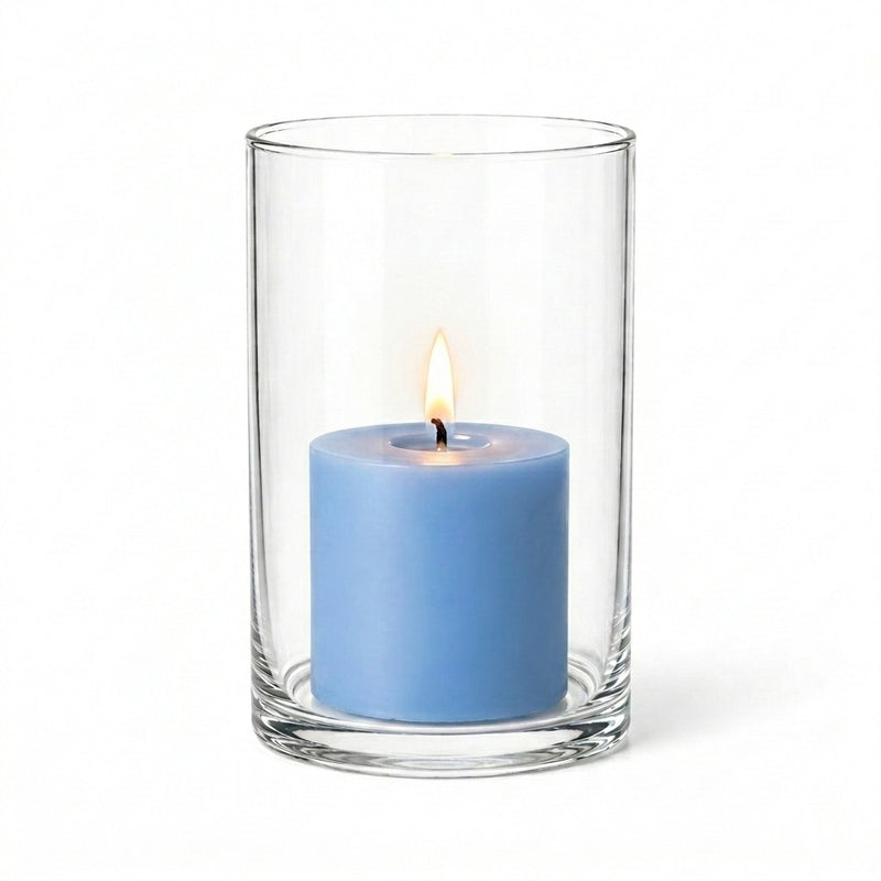 Richland Pillar Candle 3" & Eastland Cylinder Holder 6" Set of 12 (Choose your Color) - thumbnail number 24