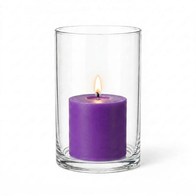 Richland Pillar Candle 3" & Eastland Cylinder Holder 6" Set of 12 (Choose your Color) - thumbnail number 28