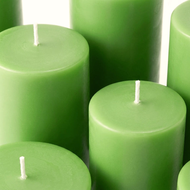 Richland Pillar Candle 3"x3" Green - thumbnail number 5