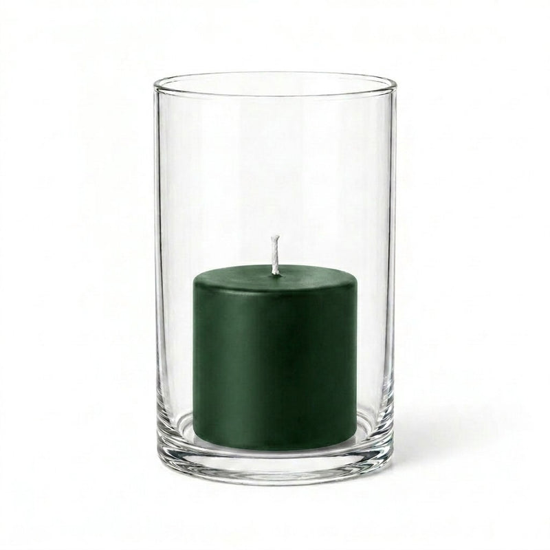 Richland Pillar Candle 3" & Eastland Cylinder Holder 6" Set of 12 (Choose your Color) - thumbnail number 25