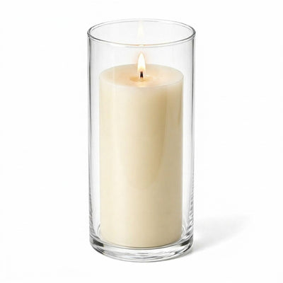 Richland Pillar Candle 6" & Eastland Cylinder Holder 7.5" inch Set of 12  (Choose your Color) - thumbnail number 4