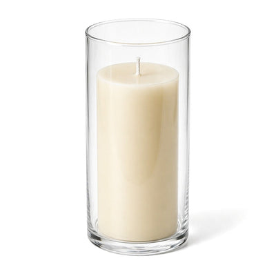 Richland Pillar Candle 6" & Eastland Cylinder Holder 7.5" inch Set of 12  (Choose your Color) - thumbnail number 3