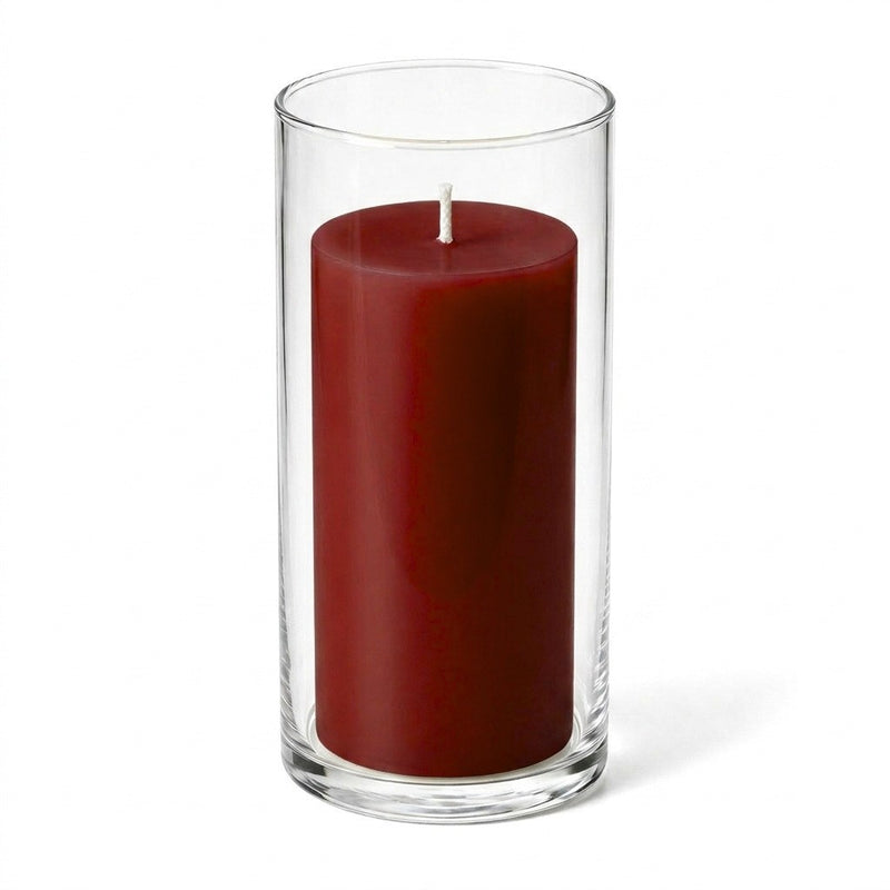 Richland Pillar Candle 6" & Eastland Cylinder Holder 7.5" inch Set of 12  (Choose your Color) - thumbnail number 7