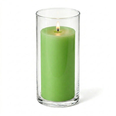 Richland Pillar Candle 6" & Eastland Cylinder Holder 7.5" inch Set of 12  (Choose your Color) - thumbnail number 14