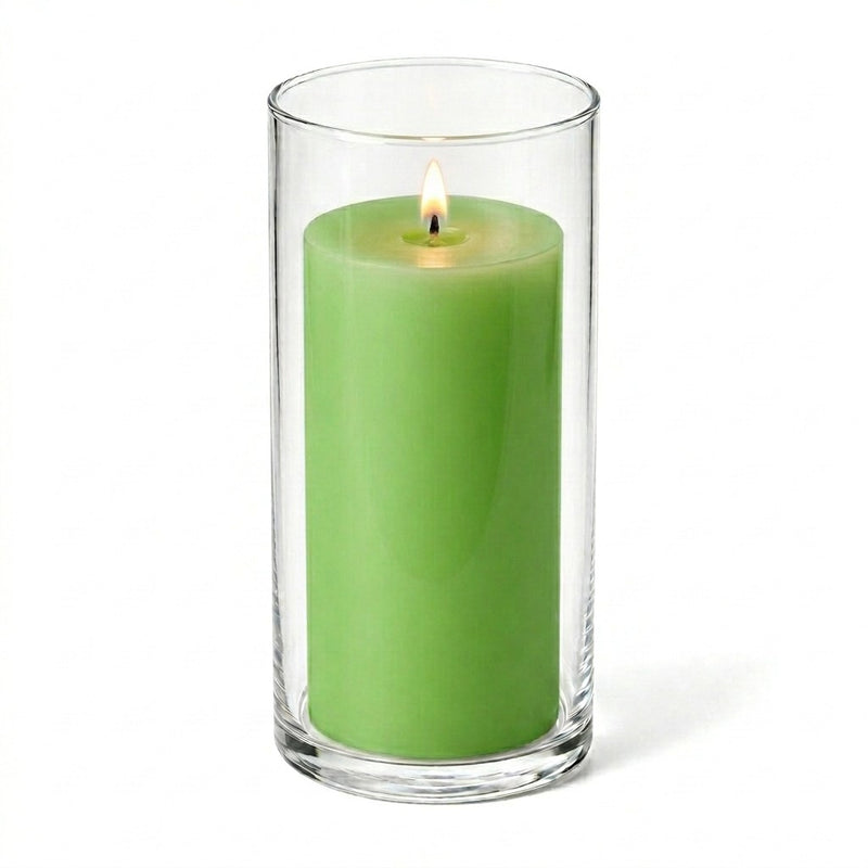 Richland Pillar Candle 6" & Eastland Cylinder Holder 7.5" inch Set of 12  (Choose your Color) - thumbnail number 14