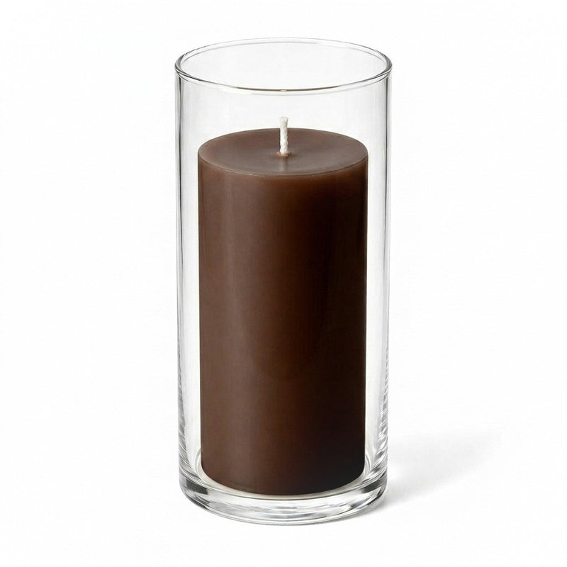 Richland Pillar Candle 6" & Eastland Cylinder Holder 7.5" inch Set of 12  (Choose your Color) - thumbnail number 29