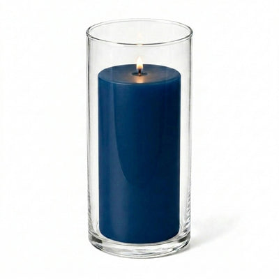 Richland Pillar Candle 6" & Eastland Cylinder Holder 7.5" inch Set of 12  (Choose your Color) - thumbnail number 12