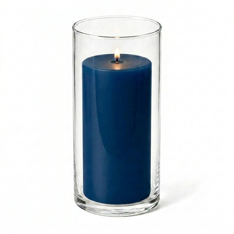 Richland Pillar Candle 6" & Eastland Cylinder Holder 7.5" inch Set of 12  (Choose your Color) - thumbnail number 12