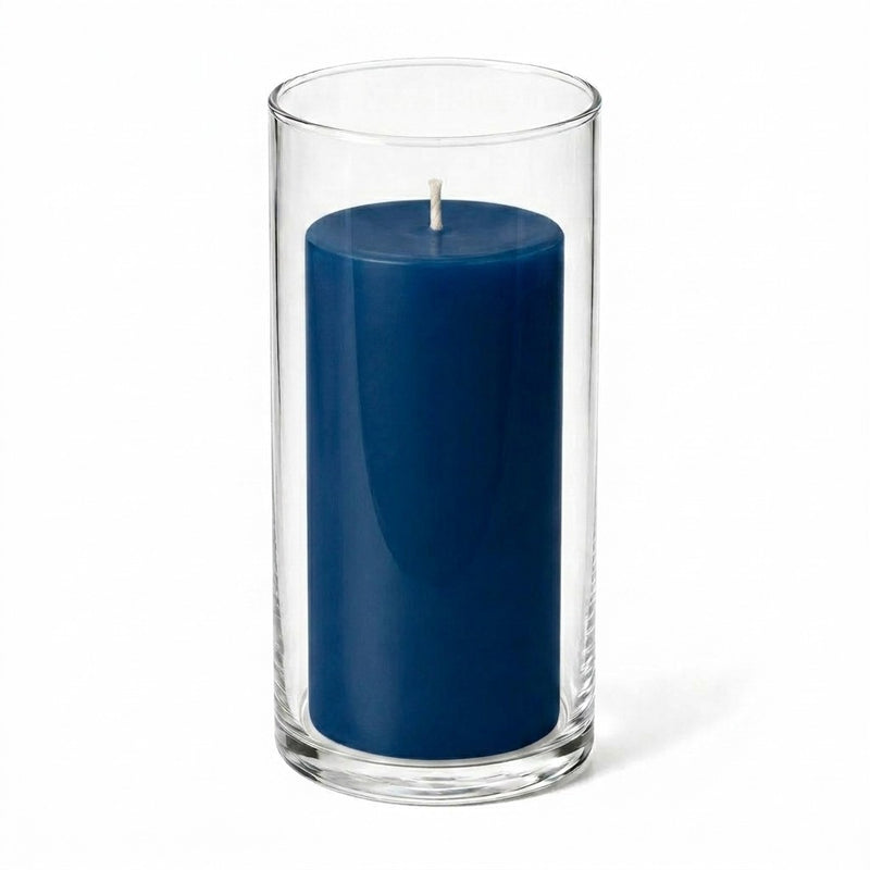 Richland Pillar Candle 6" & Eastland Cylinder Holder 7.5" inch Set of 12  (Choose your Color) - thumbnail number 11