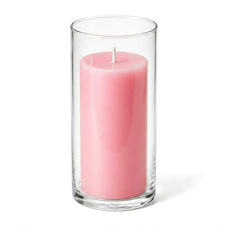 Richland Pillar Candle 6" & Eastland Cylinder Holder 7.5" inch Set of 12  (Choose your Color) - thumbnail number 15