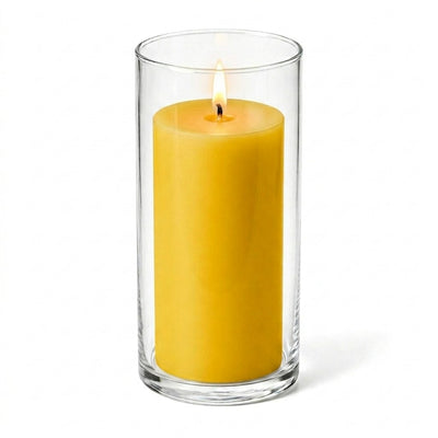 Richland Pillar Candle 6" & Eastland Cylinder Holder 7.5" inch Set of 12  (Choose your Color) - thumbnail number 22