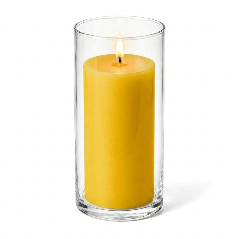 Richland Pillar Candle 6" & Eastland Cylinder Holder 7.5" inch Set of 12  (Choose your Color) - thumbnail number 22