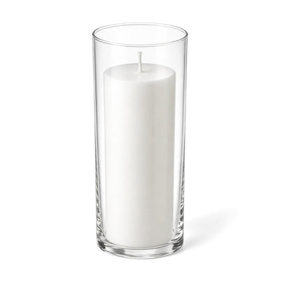 Richland Pillar Candle 9" & Eastland Cylinder Holder 10.5" Set of 12 (Choose your Color)