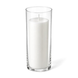 Richland Pillar Candle 9" & Eastland Cylinder Holder 10.5" Set of 12 (Choose your Color)