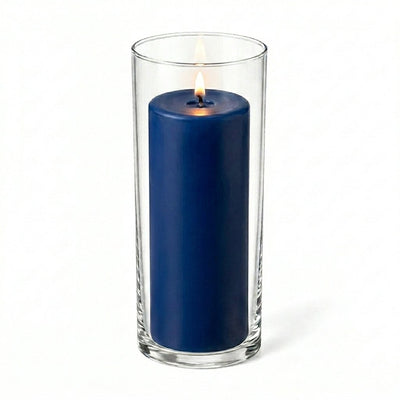 Richland Pillar Candle 9" & Eastland Cylinder Holder 10.5" Set of 12 (Choose your Color) - thumbnail number 10