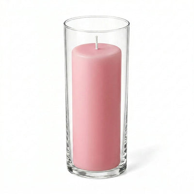 Richland Pillar Candle 9" & Eastland Cylinder Holder 10.5" Set of 12 (Choose your Color) - thumbnail number 13