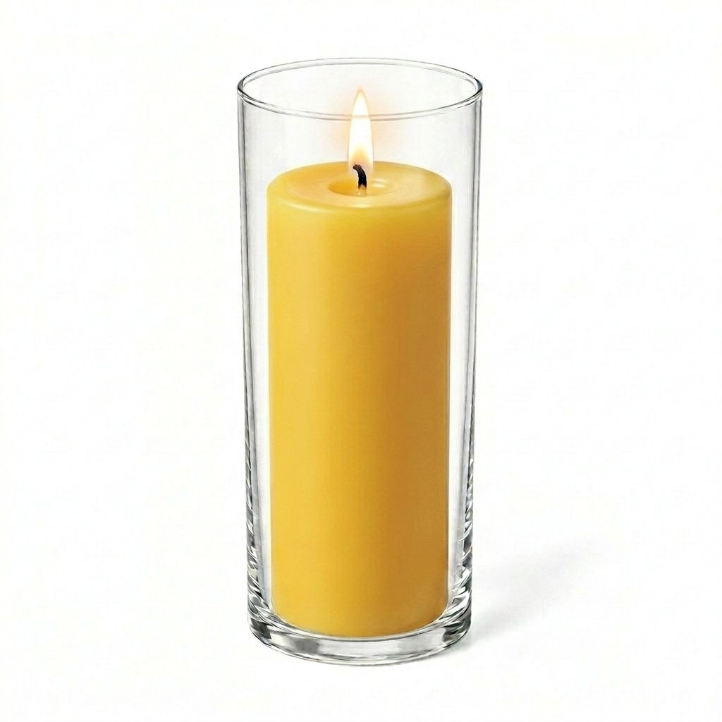 Richland Pillar Candle 9" & Eastland Cylinder Holder 10.5" Set of 12 (Choose your Color)