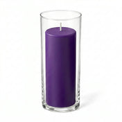 Richland Pillar Candle 9" & Eastland Cylinder Holder 10.5" Set of 12 (Choose your Color) - thumbnail number 21