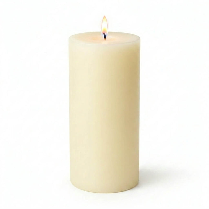 Richland Pillar Candles 3"x6" Ivory Set of 6 - thumbnail number 2