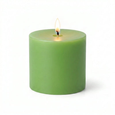 Richland Pillar Candle 3"x3" Green - thumbnail number 2