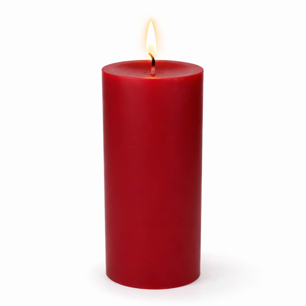 Richland Pillar Candles 3"x6" Red Set of 6