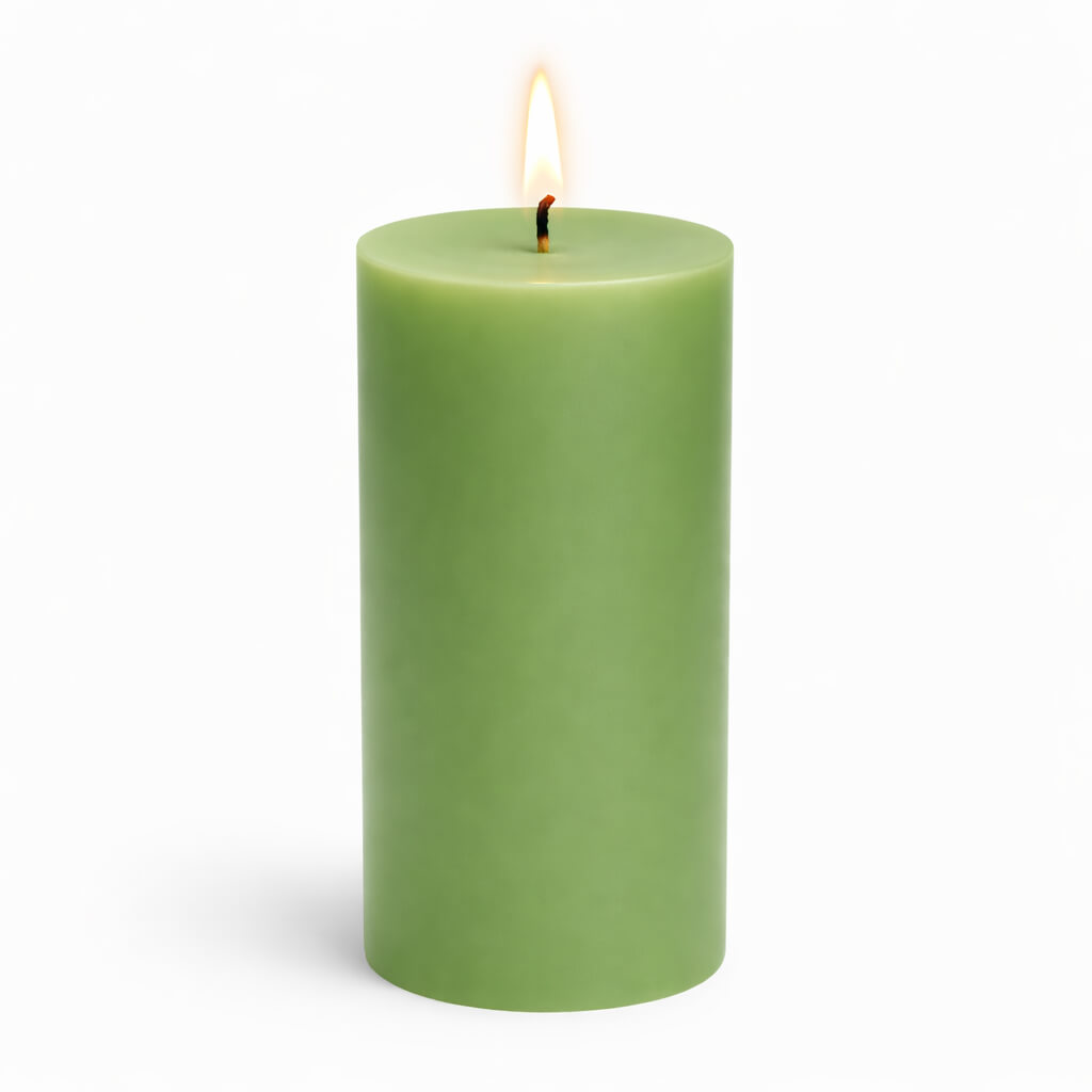 Richland Pillar Candle 3"x6" Green