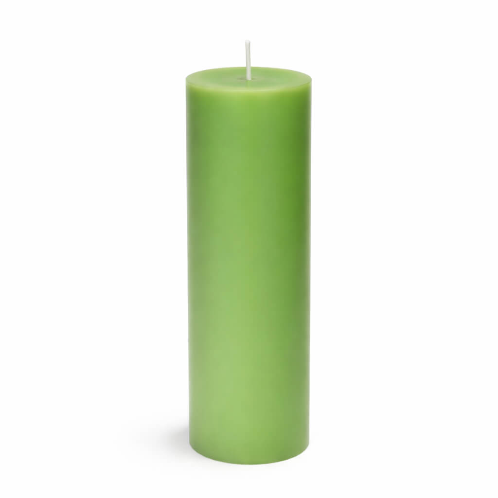 Richland Pillar Candle 3"x9" Green