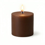 Richland Pillar Candle 3"x3" Brown - thumbnail number 2