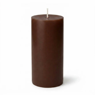 Richland Pillar Candle 3"x6" Brown