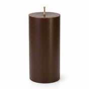 Richland Pillar Candles 3"x9" Brown Set of 6 - thumbnail number 1