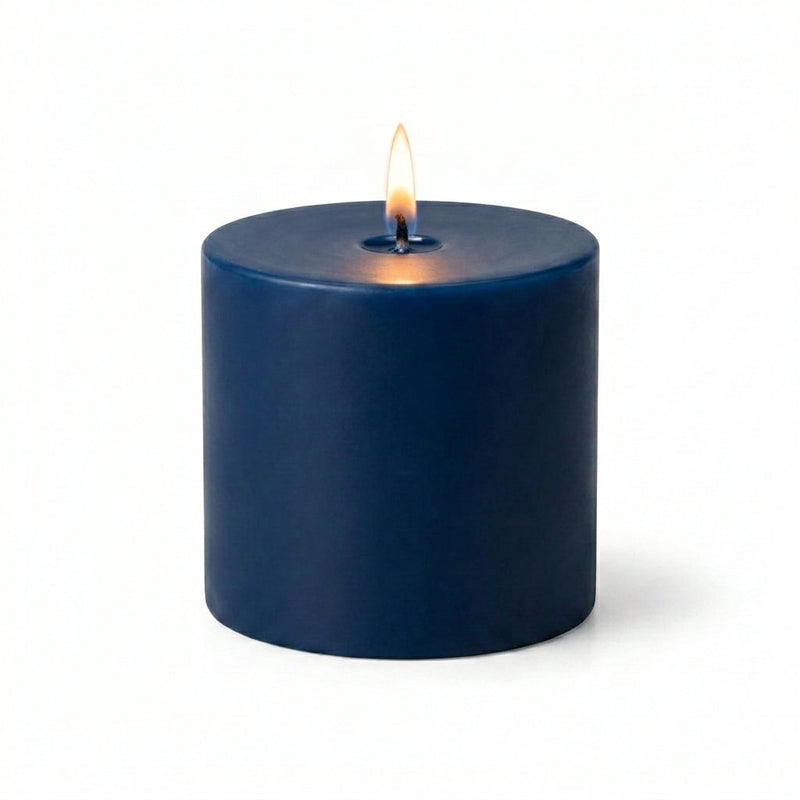 Richland Pillar Candle 3"x3" Navy Blue - thumbnail number 2