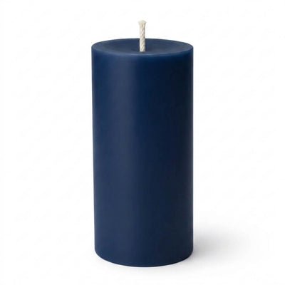 Richland Pillar Candle 3"x9" Navy Blue