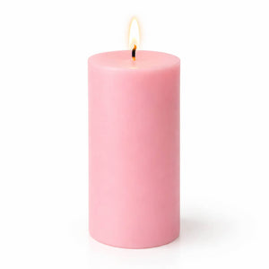 Richland Pillar Candle 3"x6" Pink