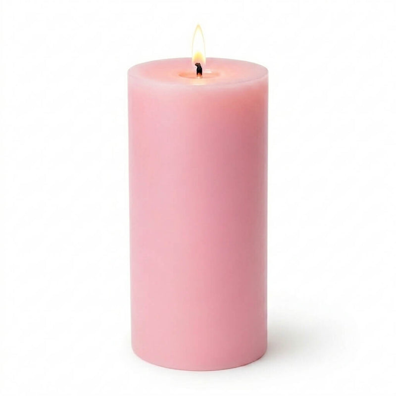 Richland Pillar Candles 3"x9" Pink Set of 12 - thumbnail number 2