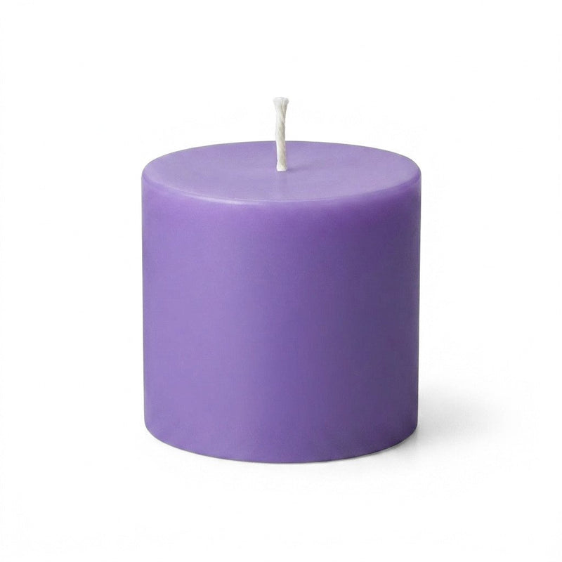 Richland Pillar Candles 3"x3" Lavender Set of 12 - thumbnail number 1