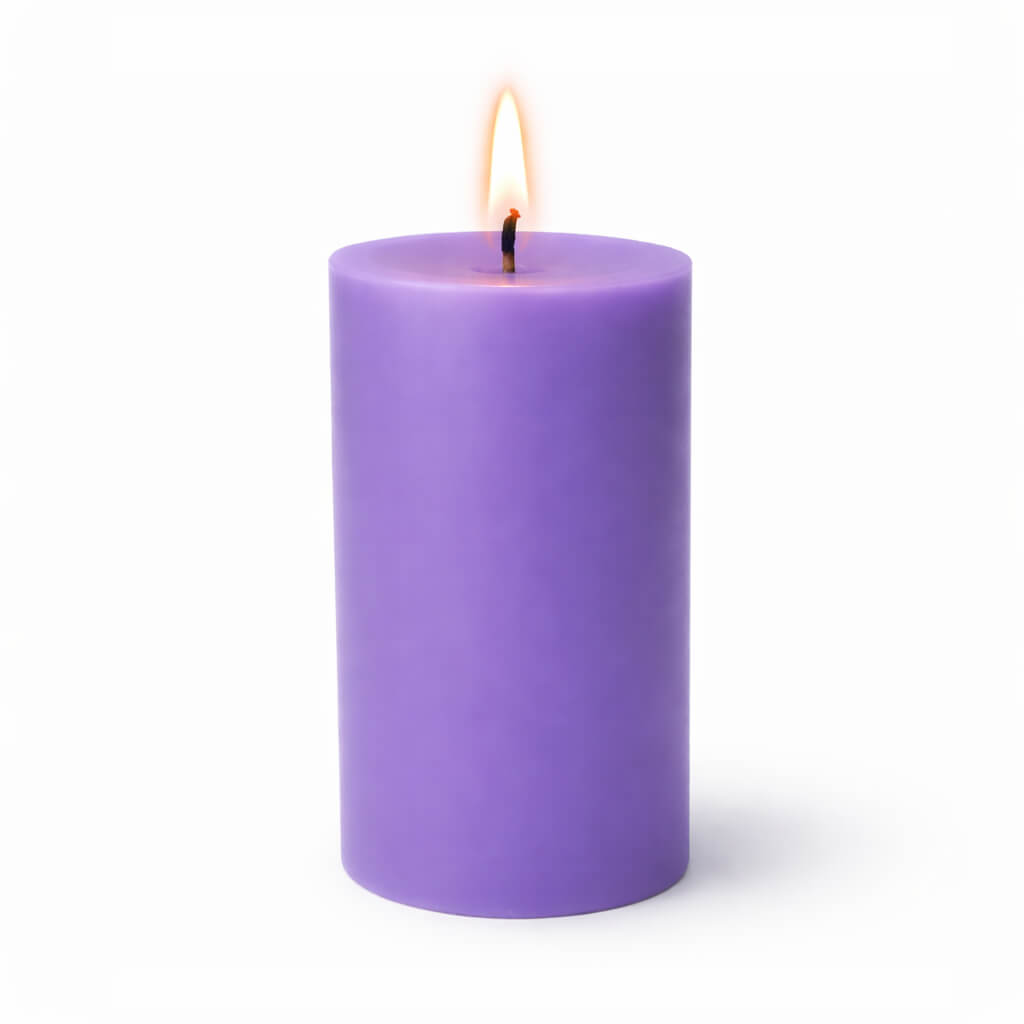Richland Pillar Candles 3"x6" Lavender Set of 6