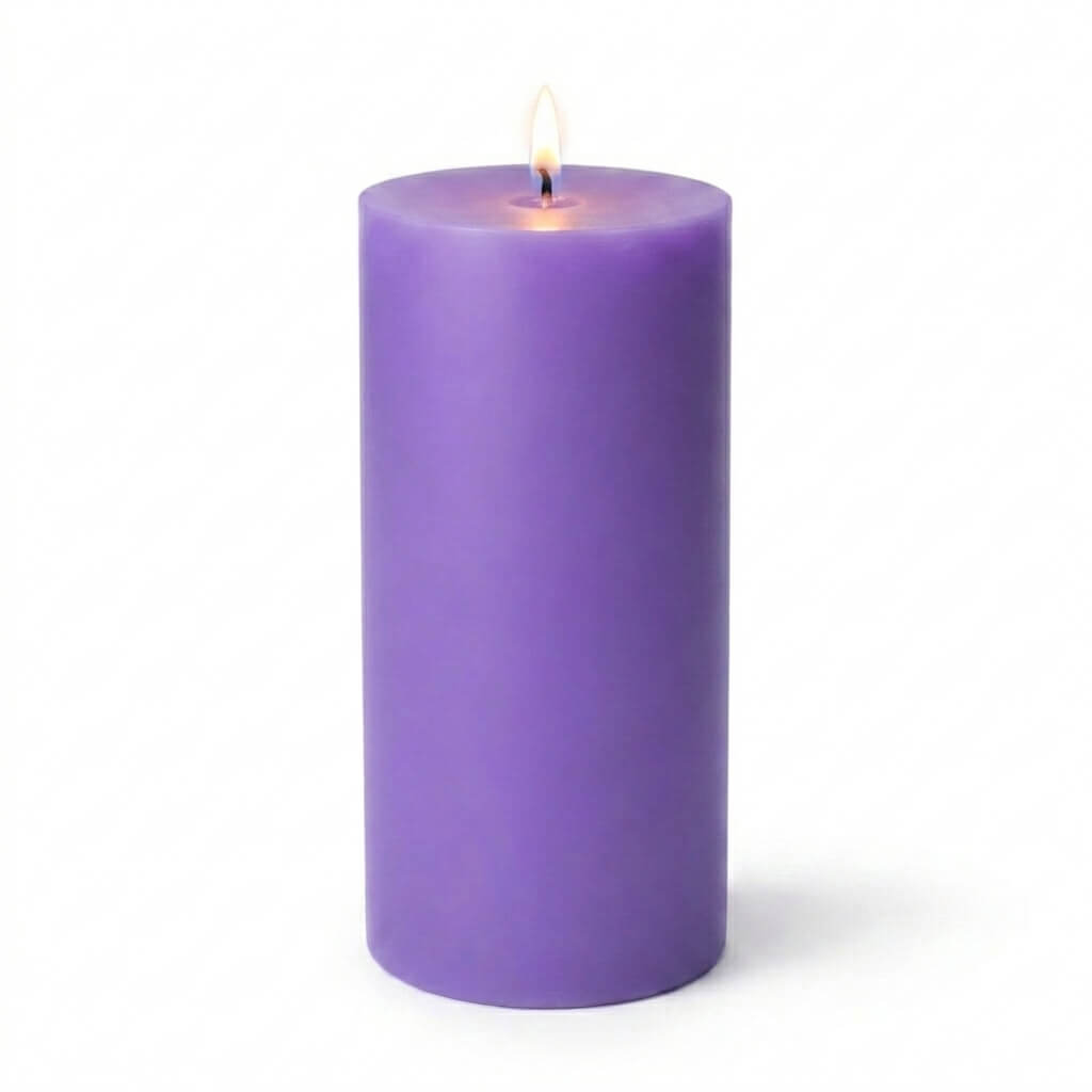 Richland Pillar Candles 3"x6" Lavender Set of 6