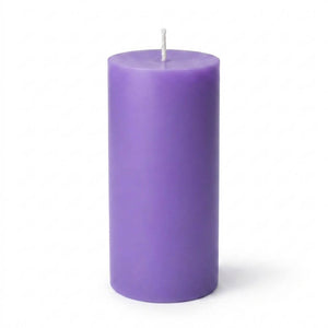 Richland Pillar Candles 3"x6" Lavender Set of 6