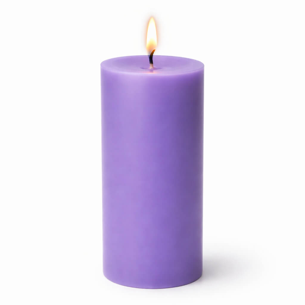Richland Pillar Candles 3"x9" Lavender Set of 6