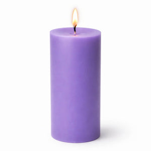 Richland Pillar Candles 3"x9" Lavender Set of 6