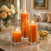 Richland Pillar Candle 3"x3" Orange - thumbnail number 9