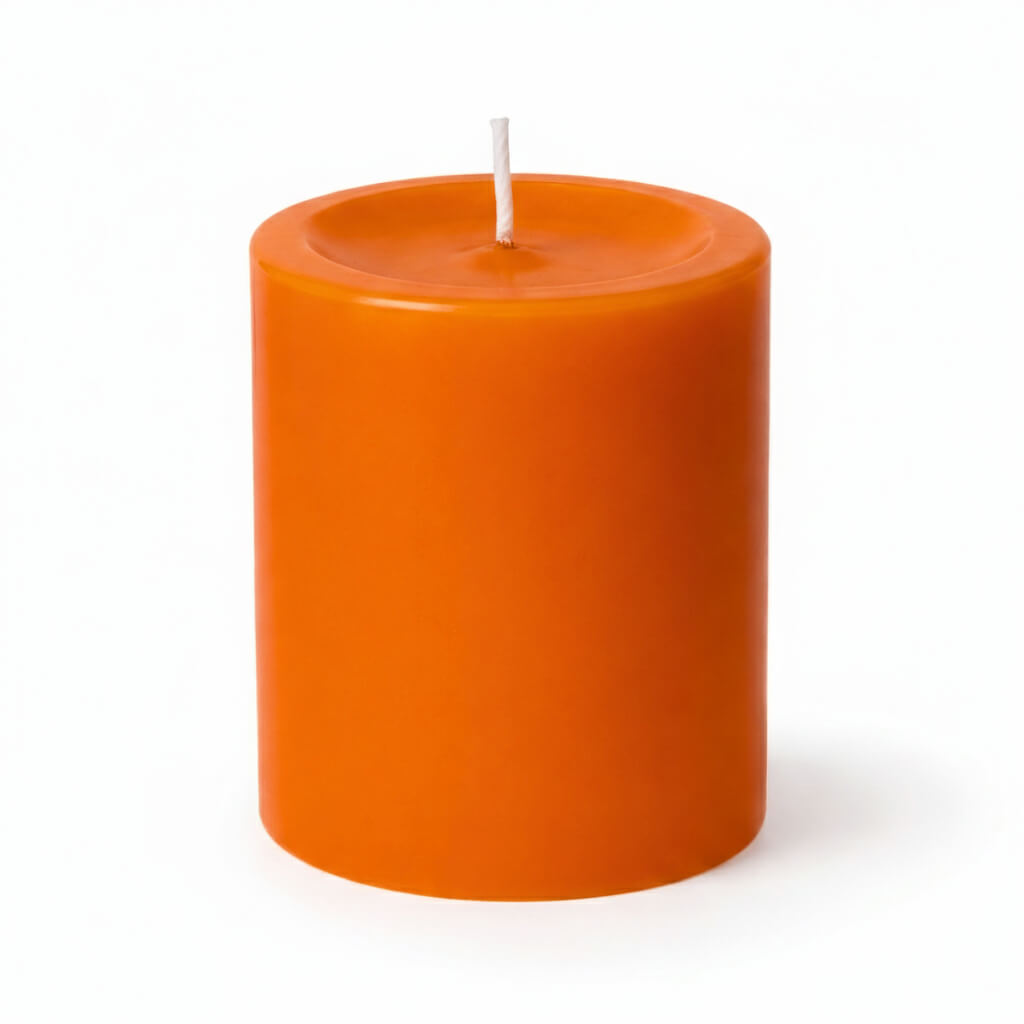 Richland Pillar Candle 3"x3" Orange