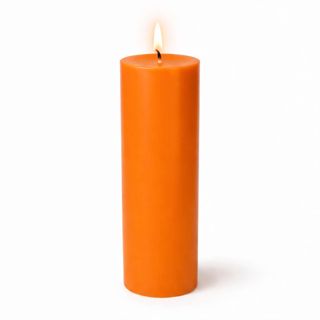 Richland Pillar Candles 3"x9" Orange Set of 12